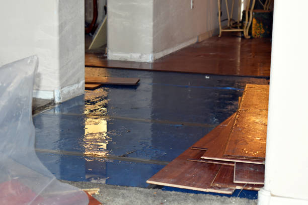 Professional Flood Cleanup technician working in Salida, CA